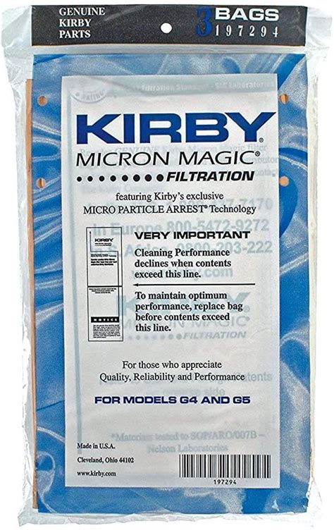 Kirby micron magoc bags